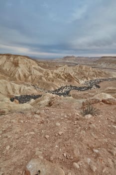 Maktesh Ramon place in the Negev desert, Israel