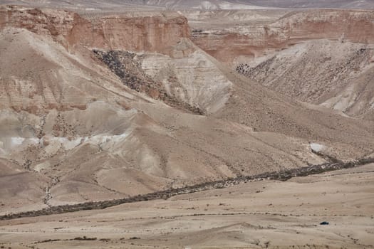 Maktesh Ramon place in the Negev desert, Israel