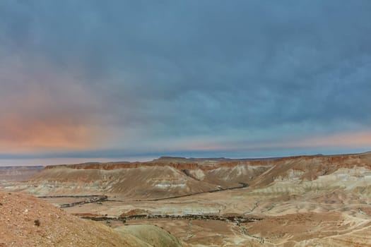 Maktesh Ramon place in the Negev desert, Israel