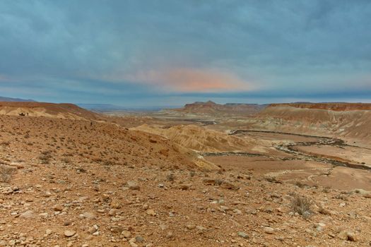 Maktesh Ramon place in the Negev desert, Israel