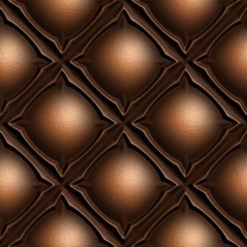 Brown Skin Illustrations, 3D seamless background pattern.