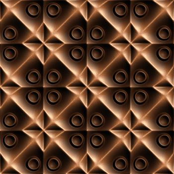 Brown Skin Illustrations, 3D seamless background pattern.