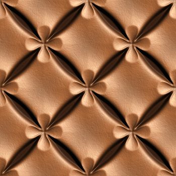 Brown Skin Illustrations, 3D seamless background pattern.