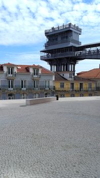 Santa Justa lift, Lisbon, Portugal