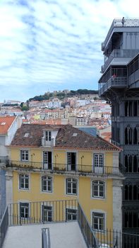 Santa Justa lift, Lisbon, Portugal