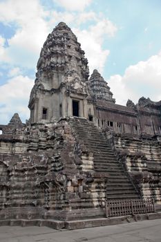 The ruins of Angkor Wat Temple in Cambodia