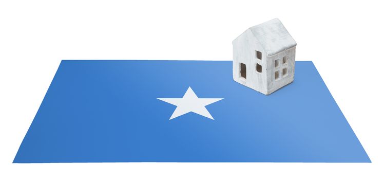 Small house on a flag - Living or migrating to Somalia