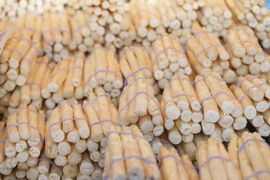 Fresh French Aspargus on a Market Stall