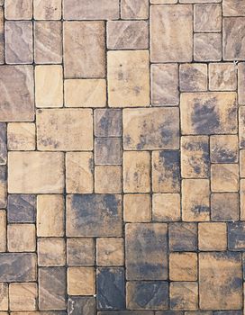 Paving slabs, tiles with cement brick floor background