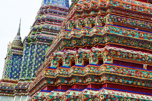 part of the beautiful Buddhist temple gable at Thailand