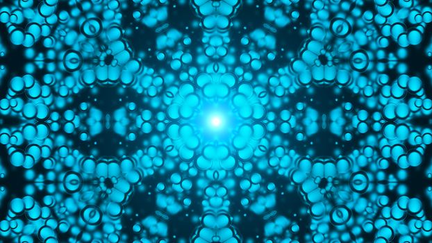 Kaleidoscope abstract background. Digital background. 3d rendering