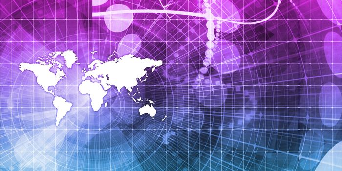 Supply Chain Network Logistics with World Map