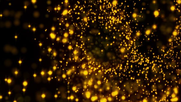 golden glitter texture christmas background. 3d rendering