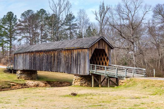 Built in 1892, the Auchumpkee Creek Covered Bridge is also known as Zorn's Mill and Hootenville Bridge.