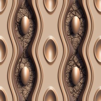 3d seamless tile decorative background pattern.