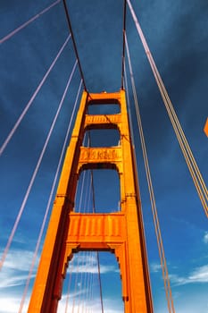 The Golden Gate Bridge in San Francisco bay