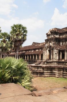 The ruins of Angkor Wat Temple in Cambodia