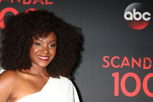 Saycon Sengbloh
at the "Scandal" 100th Show Party, Fig & Olive Restaurant, West Hollywood, CA 04-08-17