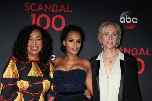 Shonda Rhimes, Kerry Washington, Betsy Beers
at the "Scandal" 100th Show Party, Fig & Olive Restaurant, West Hollywood, CA 04-08-17