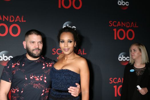 Guillermo Diaz, Kerry Washington
at the "Scandal" 100th Show Party, Fig & Olive Restaurant, West Hollywood, CA 04-08-17