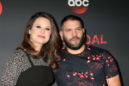 Katie Lowes, Guiillermo DIaz
at the "Scandal" 100th Show Party, Fig & Olive Restaurant, West Hollywood, CA 04-08-17