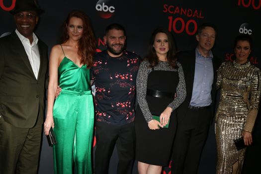 Joe Morton, Darby Stanchfield, Guillermo Diaz, Katie Lowes, George Newbern, Bellamy Young
at the "Scandal" 100th Show Party, Fig & Olive Restaurant, West Hollywood, CA 04-08-17