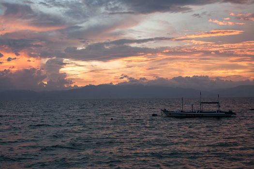 Quiet and calm sea birch in Cebu Philippines