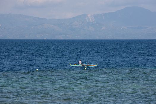 Quiet and calm sea birch in Cebu Philippines