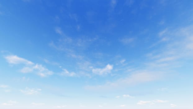 Cloudy blue sky abstract background, blue sky background with tiny clouds, 3d rendering

