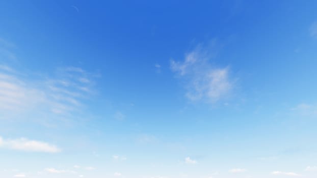 Cloudy blue sky abstract background, blue sky background with tiny clouds, 3d rendering

