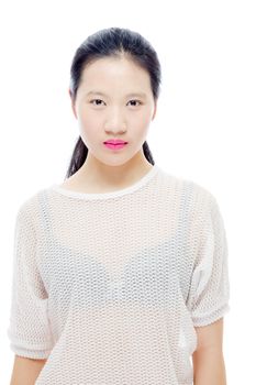 Beauty portrait of teenage Asian girl