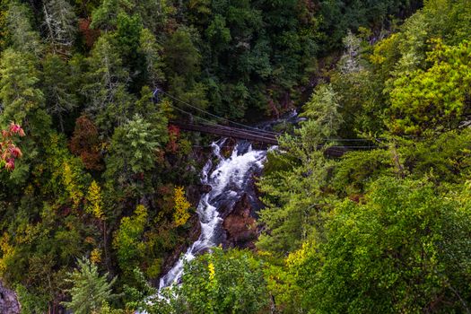 One of the most spectacular canyons in the eastern U.S., Tallulah Gorge is two miles long and nearly 1,000 feet deep.