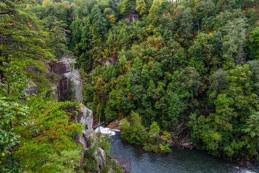 One of the most spectacular canyons in the eastern U.S., Tallulah Gorge is two miles long and nearly 1,000 feet deep.