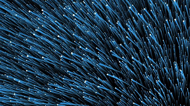 Optical fiber network cable. Abstract background. 3d rendering