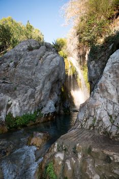 Sources of the river Algar in Callosa de Ensarria, province of Valensia , near Alicante. Spain.