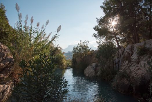 Toll del Baladre, Las Fuentes del Algar, province of Valensia , near Alicante. Spain.