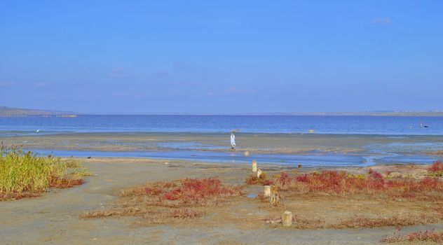 Kuyalnik estuary near Odessa in Ukraine