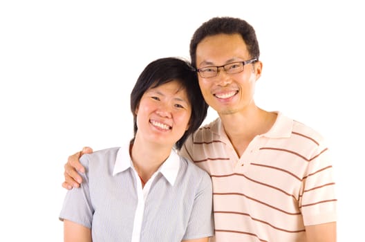 Closeup portrait of beautiful happy couple