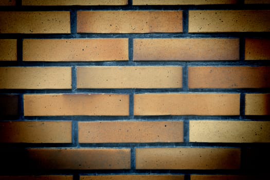 brick wall background with vignette corners
