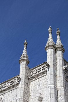 Lisbon - detail Jeronimos Monastery . UNESCO World Heritage Site