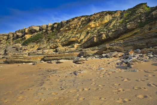 The rocky coast seen in Portugal Sintra