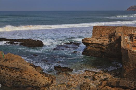 The rocky coast seen in Portugal Sintra