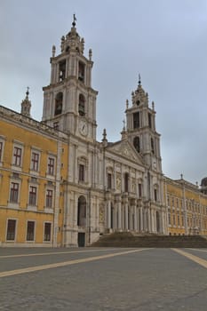 Mafra National palace  , cathedral and convent, in Portugal