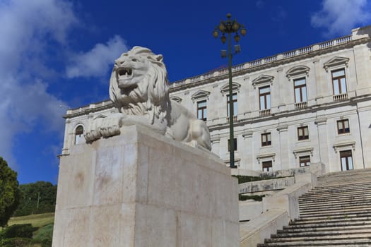 Monumental Portuguese Parliament (Sao Bento Palace), located in Lisbon, Portugal