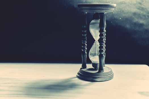 Photo background black and white Hourglass