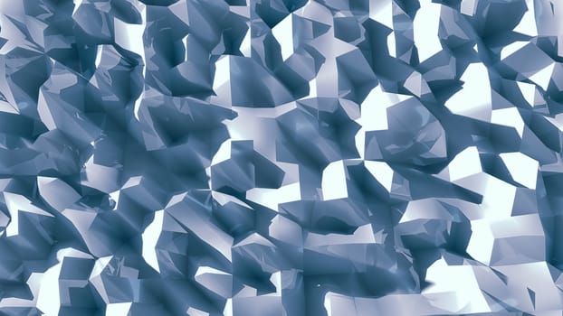 Abstract Geometric Background. Low-poly backdrop. 3d rendering