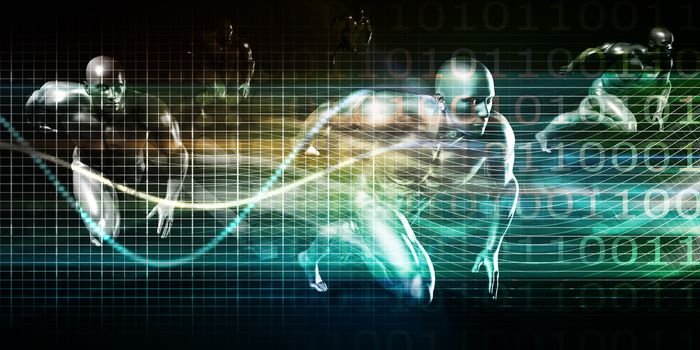 Modern Wireless Technology and Social Network Technologies Concept