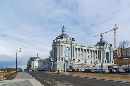 Kazan, Russia - March 28.2017. The Ministry of Agriculture and Food (Palace of farmers)