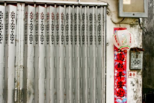 Door of Old House and decoration