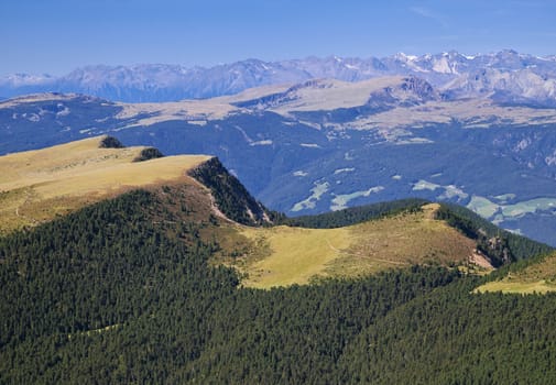 Mountain landscape on a sunny day, Dolomite Alps, Italy